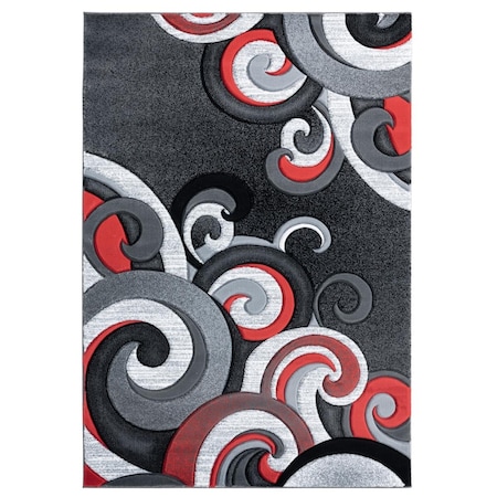 United Weavers Of America 7 ft. 10 in. x 10 ft. 6 in. Bristol Rhiannon Red Rectangle Area Rug 2050 11330 912